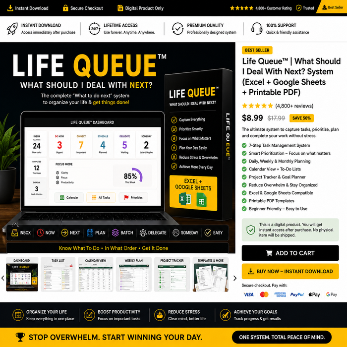 Life Queue™ | What Should I Deal With Next? System