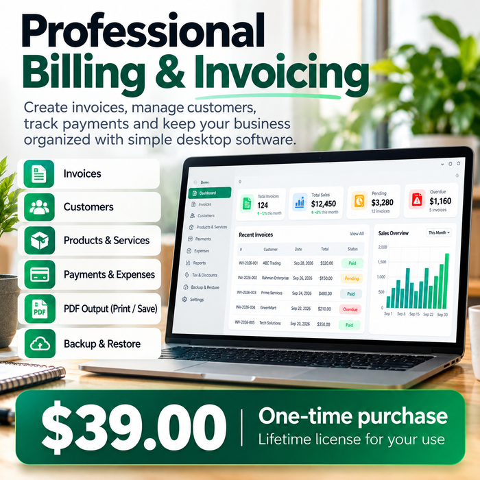 Billing and invoicing square product visual