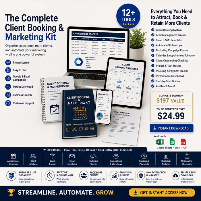 Client Booking & Marketing Kit — Templates for Service Businesses