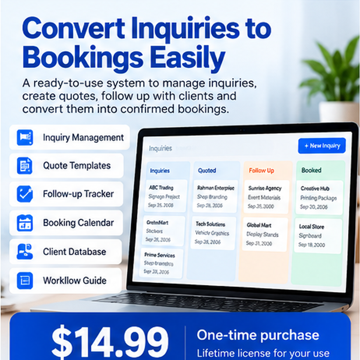 Quote to booking square product visual