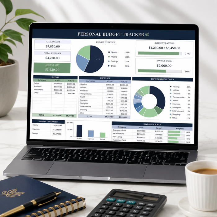 Ultimate budget and finance tracker bundle
