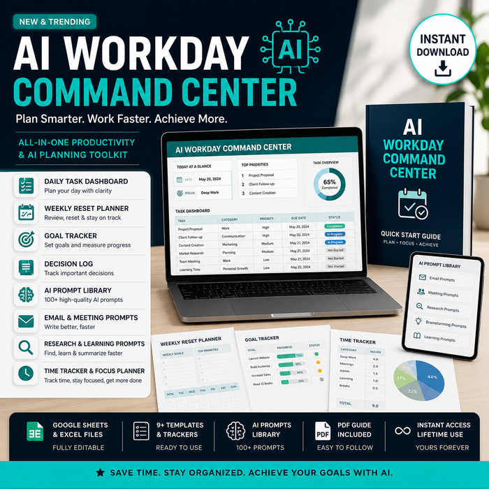 AI Workday Command Center productivity and AI planning toolkit